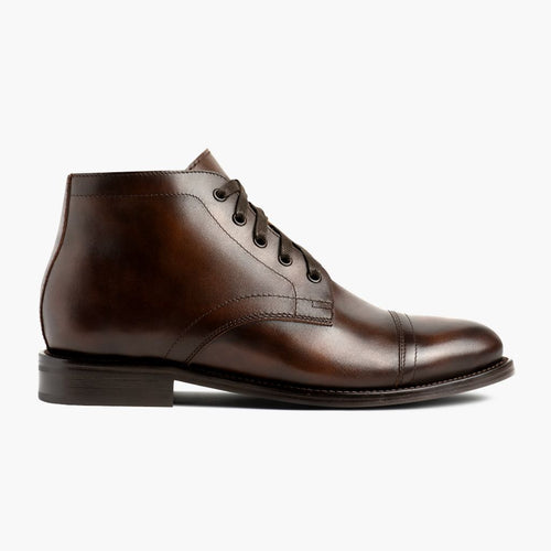 Classic Full-Grain leather Boots - Goodyear Welt Construction & Front Toe Box Detail