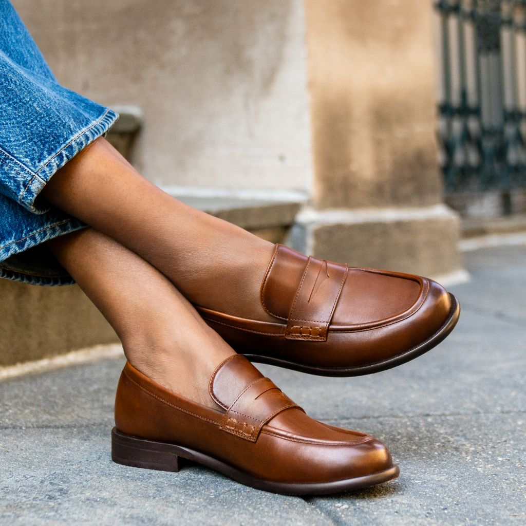 Styled On-Foot Perspective Demonstrating Ankle Fit & Silhouette on Model