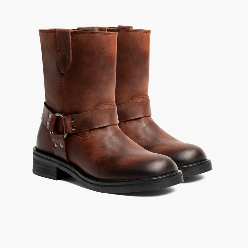Outlaw Rust Brown Leather Boots