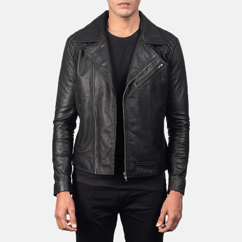 Danny Quilted Leather Biker Jacket