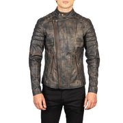 Faisor Mocha Biker Jacket – alternate product view 4