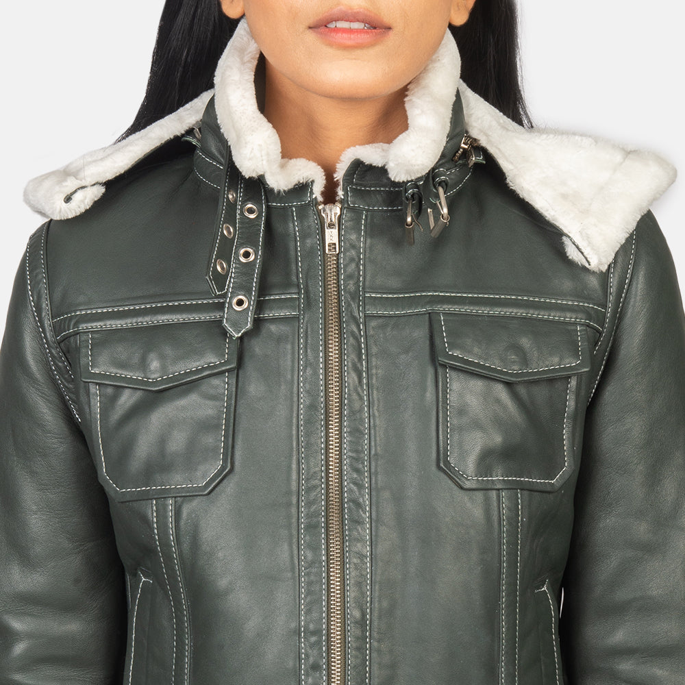 
Fiona Hooded Shearling Jacket – alternate product view 6