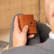 Barrea Full-Grain Leather Card Holder – alternate product view 2
