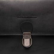 
Classic 100% Full-Grain leather Bag - Rear Perspective Showing Reinforced Leather Straps & Stitching