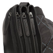 
Millie Full-Grain Leather Crossbody Bag - Structured Side Profile Showing Gusset Depth & Expansion Capacity