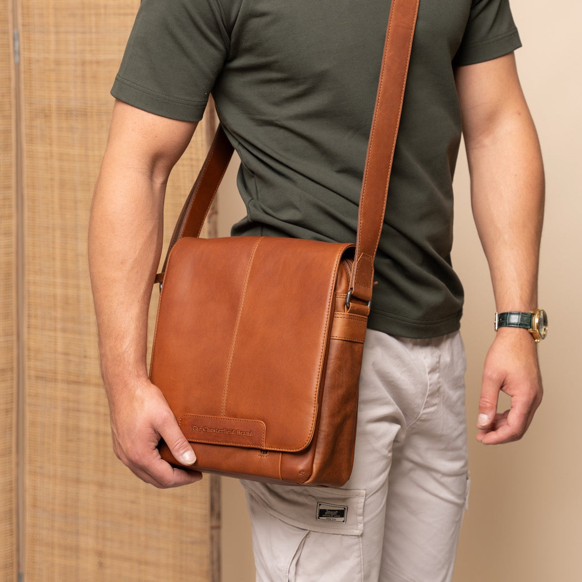 Raphael Full-Grain Leather Crossbody Bag – alternate product view 2