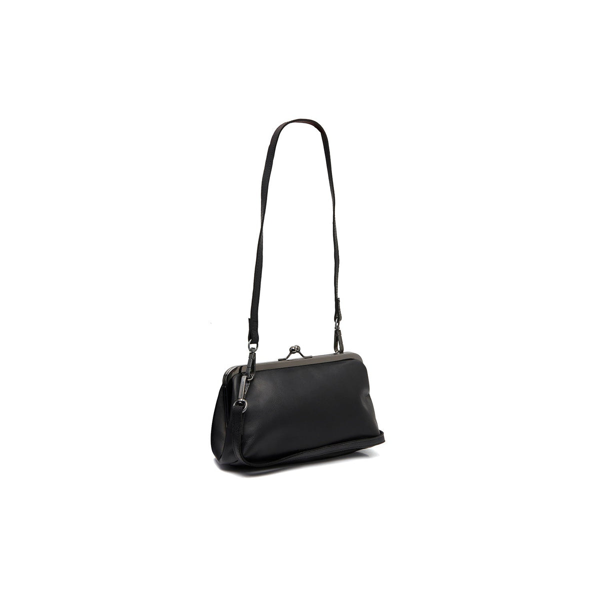 Andrade Full-Grain Leather Shoulder Bag in Classic 100% Full-Grain Leather - Full Exterior Front Profile View | Buy Online