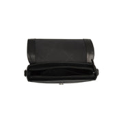 Solid Antique Brass Hardware &amp; Heavy-Duty Dual Zipper Detail on Lizzola Full-Grain Leather Shoulder Bag