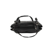 Classic 100% Full-Grain leather Bag - Rear Perspective Showing Reinforced Leather Straps & Stitching