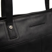 Classic 100% Full-Grain leather Bag - Rear Perspective Showing Reinforced Leather Straps & Stitching