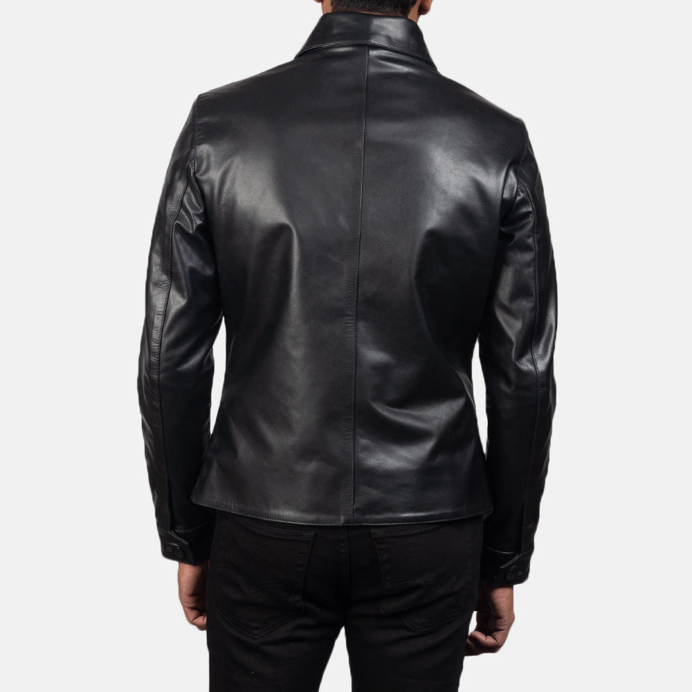 Authentic Cowhide Leather with Semi-aniline Finish Grain Texture &amp; Heavy-Duty Seam Stitching Detail